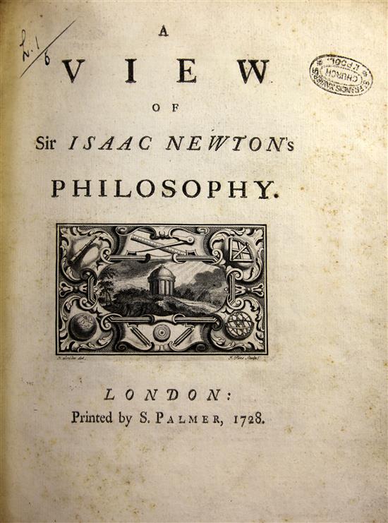 Pemberton, H - A View of Sir Isaac Newtons Philosophy,